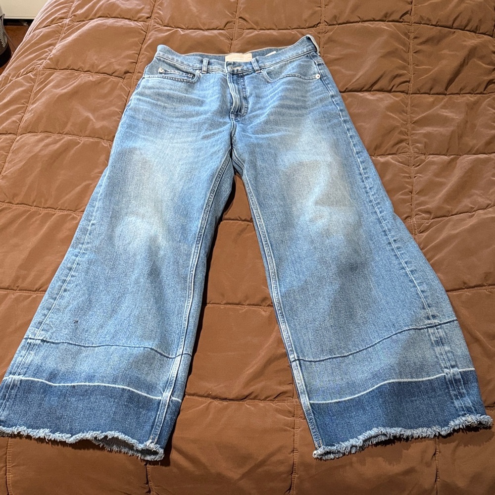 Everlane The Way-High Sailor Jean Tint Blue size 28 Wide-Leg Jeans
